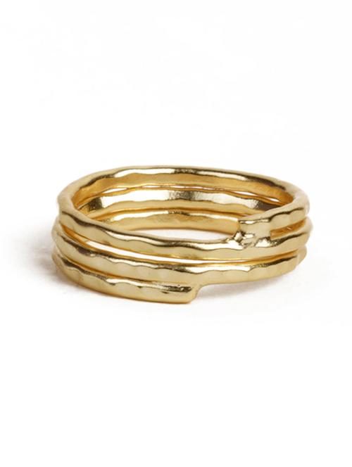 elegant statement gold ring - 18450001 - Very Small Image - 1