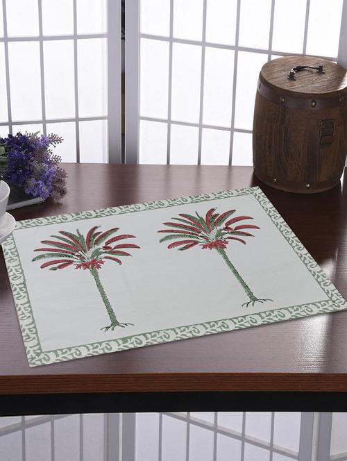 texstylers thick cotton canvas jaipuri block print table mats - 18450113 - Very Small Image - 1