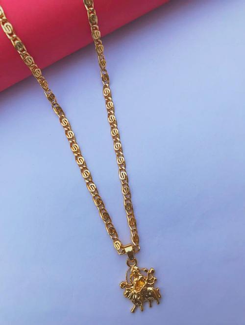 Gold Plated Chain Pendant - 18450844 - Very Small Image - 1
