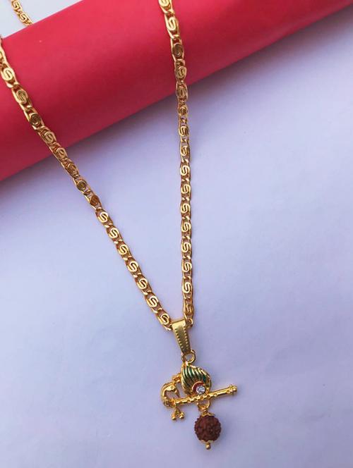 Gold Plated Chain Pendant - 18450859 - Very Small Image - 1