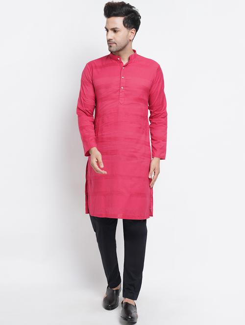 red striped medium kurta - 18451522 - Very Small Image - 1