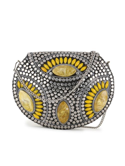 embellished metal box clutch - 18451956 - Very Small Image - 1