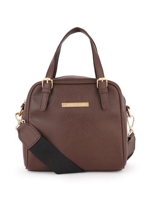 brown solid regular sling bag - 18452643 - Very Small Image - 1
