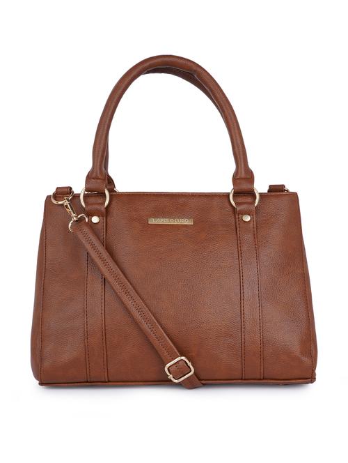 tan solid regular handbag - 18452691 - Very Small Image - 1