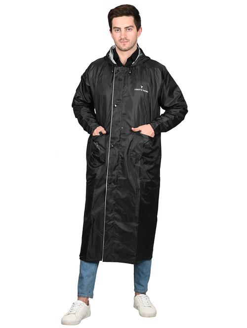 black solid rain coat - 18453055 - Very Small Image - 1