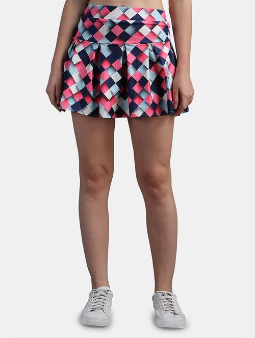 multi colored geometric print skater skirt - 18453523 - Very Small Image - 1