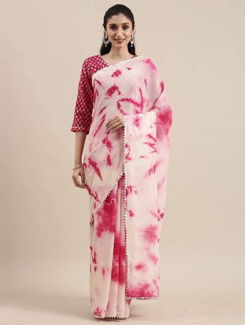 women's embroidered saree with blouse - 18453734 - Very Small Image - 1