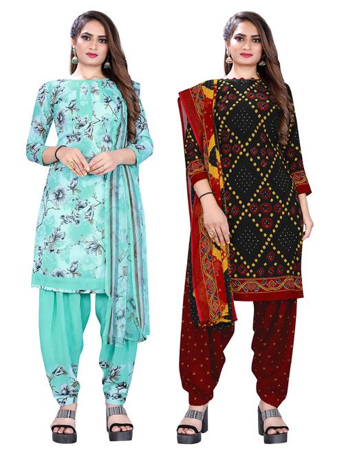 set of 2 unstitched suit set combos  - 18454136 - Very Small Image - 1