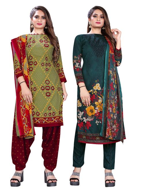 set of 2 unstitched suit set combos  - 18454209 - Very Small Image - 1