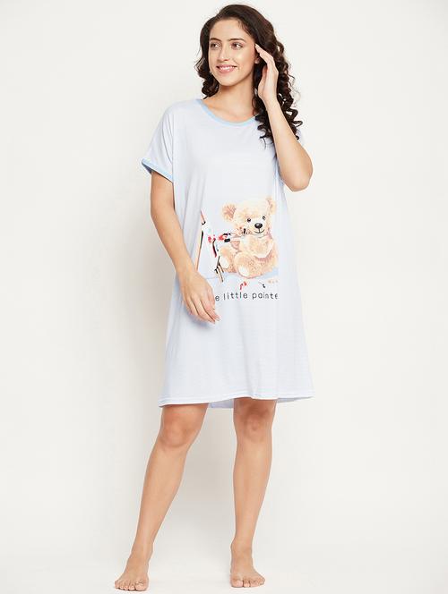 round neck graphic sleepshirt - 18454427 - Very Small Image - 1