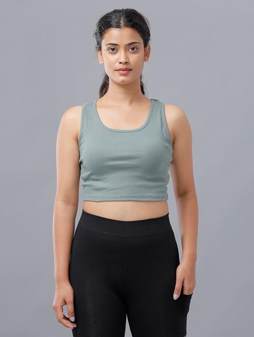 women's crop round neck t-shirt - 18455306 - Very Small Image - 1