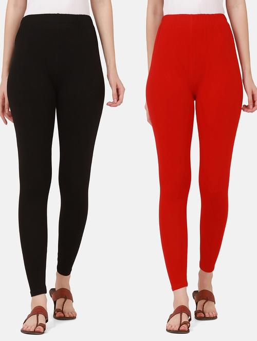 pack of 2 solid leggings  - 18457088 - Very Small Image - 1