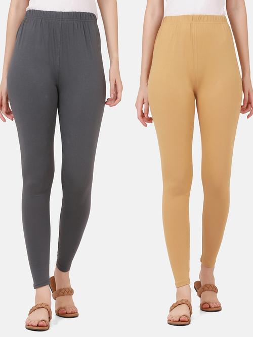 Pack Of 2 Solid Leggings - 18457095 - Very Small Image - 1