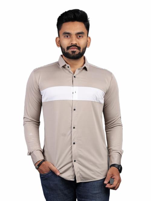 mauve cut and sew casual shirt - 18457358 - Very Small Image - 1