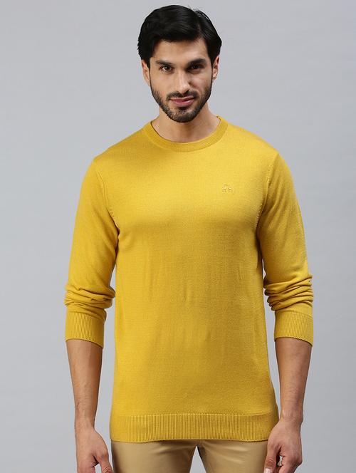yellow solid pullover - 18457373 - Very Small Image - 1