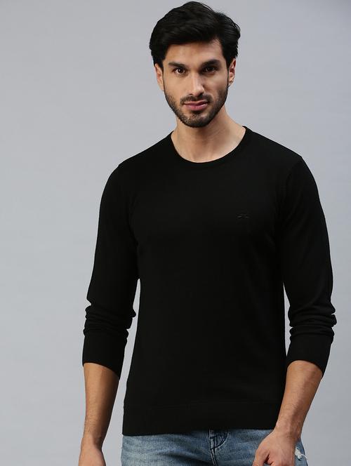 black solid pullover - 18457390 - Very Small Image - 1