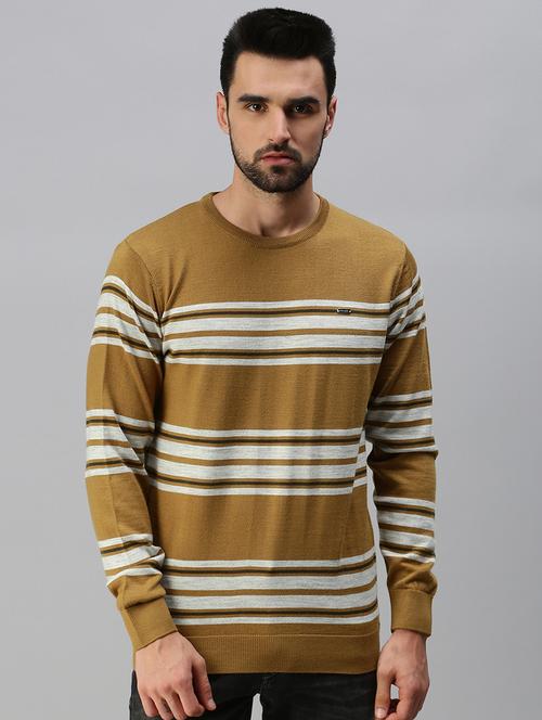 brown striped pullover - 18457438 - Very Small Image - 1