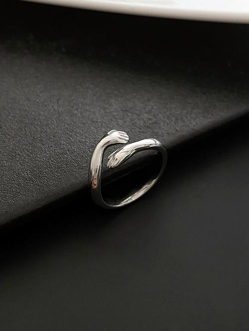 silver plated adjustable finger ring - 18458335 - Very Small Image - 1