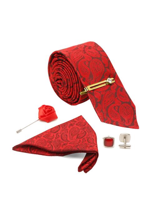  self design tie with pocket square & cufflinks - 18458765 - Very Small Image - 1