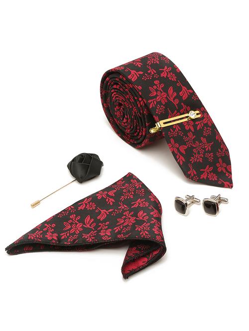  self design tie with pocket square & cufflinks - 18458767 - Very Small Image - 1