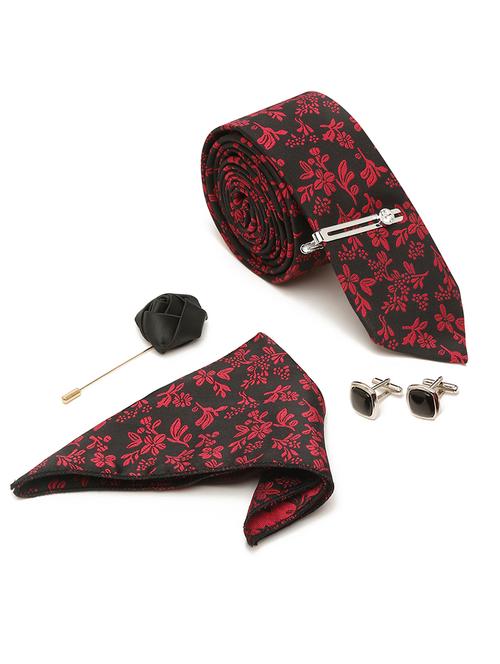  self design tie with pocket square & cufflinks - 18458771 - Very Small Image - 1