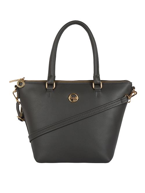 grey solid regular handbag - 18459985 - Very Small Image - 1