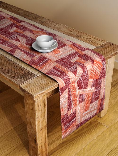 alina decor digital printed table runner for center and dining tabale - 13x54 inch - 18460068 - Very Small Image - 1