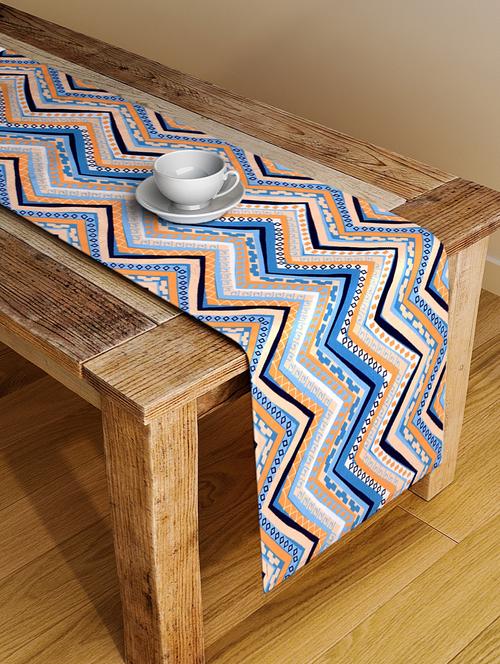 alina decor digital printed table runner for center and dining tabale - 13x56 inch - 18460106 - Very Small Image - 1