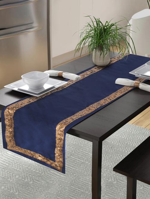 alina decor embllished table runner for center and dining tabale - 13x60 inch - 18460215 - Very Small Image - 1