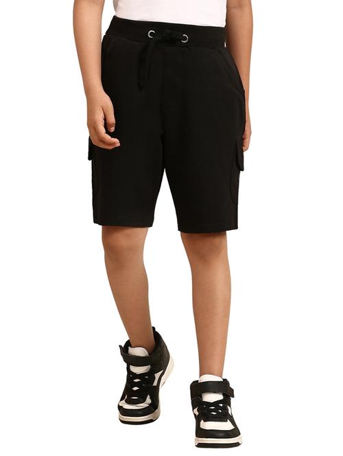 boys black drawstring waist shorts  - 18460725 - Very Small Image - 1