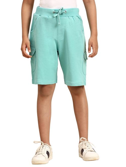 boys turquoise drawstring waist shorts  - 18460726 - Very Small Image - 1