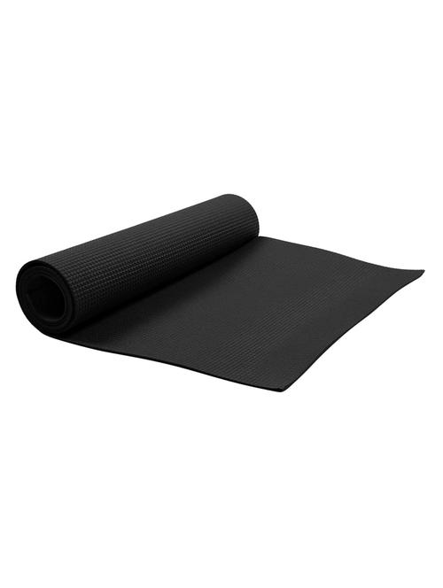 black unisex textured anti skid yoga mat - 18461398 - Very Small Image - 1