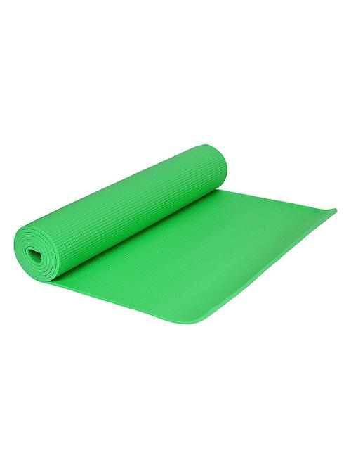 green unisex textured anti skid yoga mat - 18461400 - Very Small Image - 1