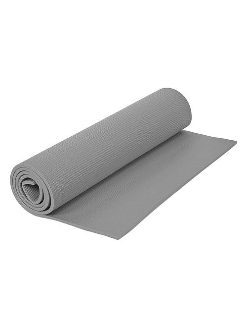grey unisex textured anti skid yoga mat - 18461401 - Very Small Image - 1