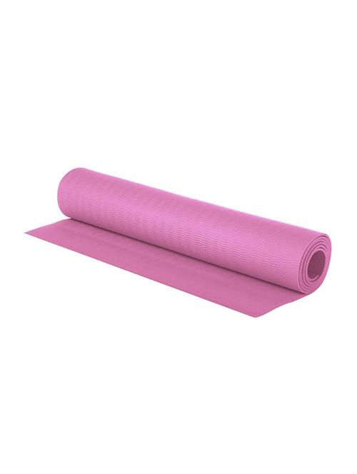 pink unisex textured anti skid yoga mat - 18461402 - Very Small Image - 1
