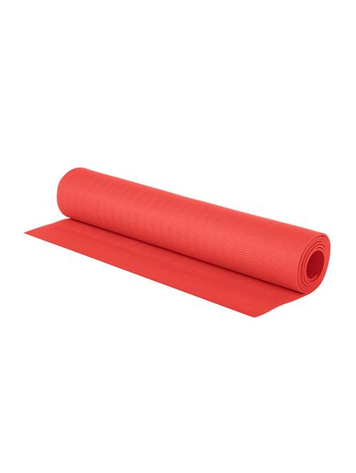 red unisex textured anti skid yoga mat - 18461404 - Very Small Image - 1