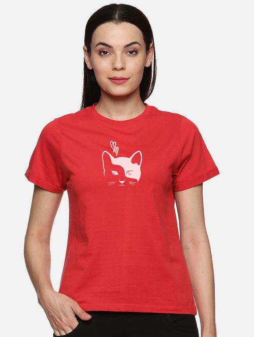 round neck graphic t-shirt  - 18462030 - Very Small Image - 1