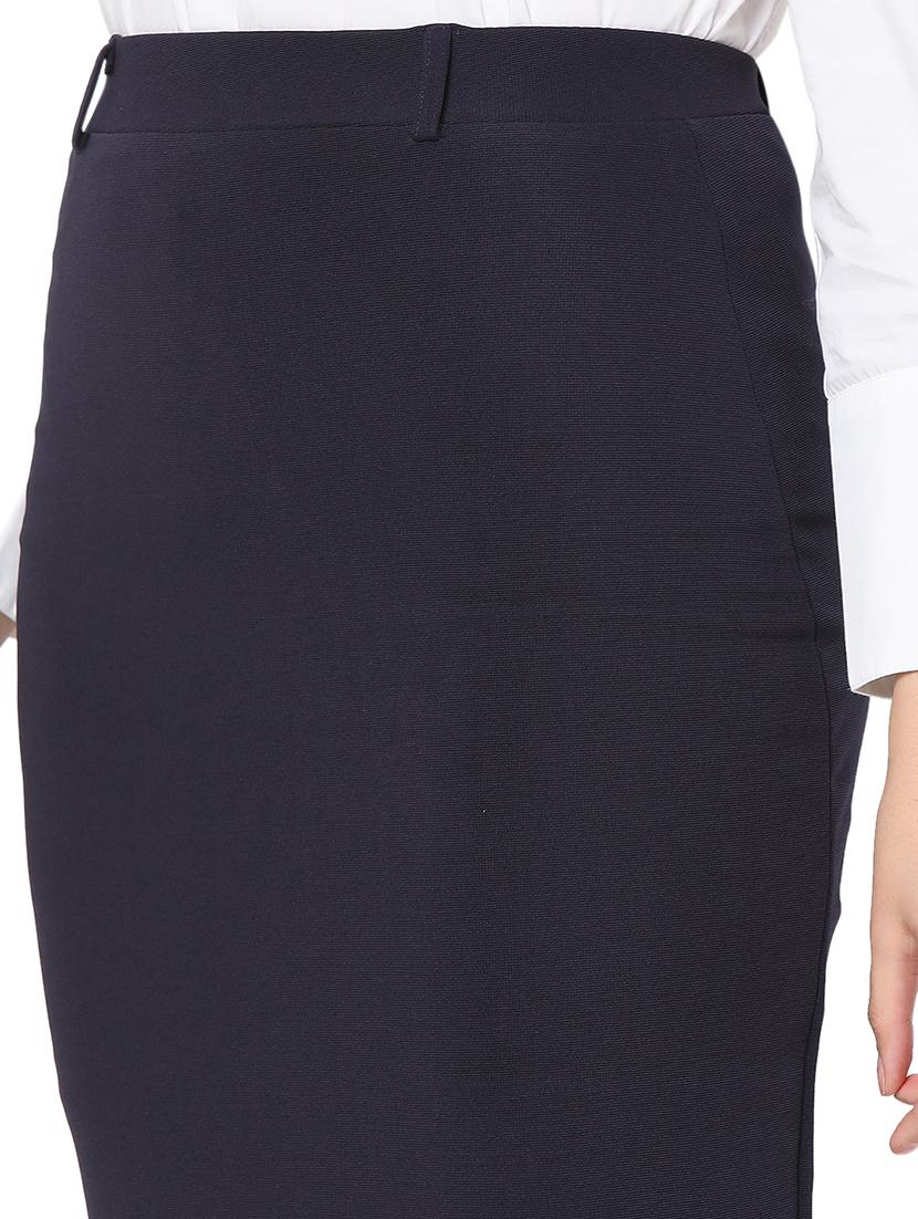 high rise solid pencil skirt - 18463153 - Standard Image - 4