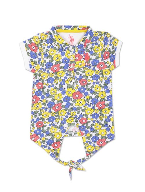 girl multi colored floral tee - 18463765 - Very Small Image - 1