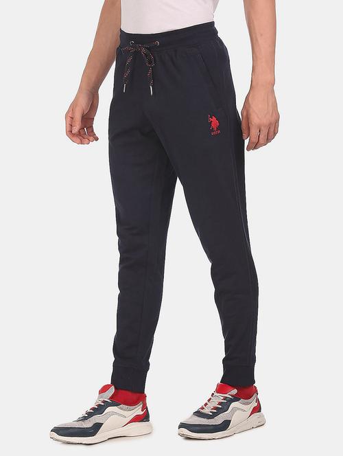 navy-blue solid joggers track pant - 18463884 - Very Small Image - 1