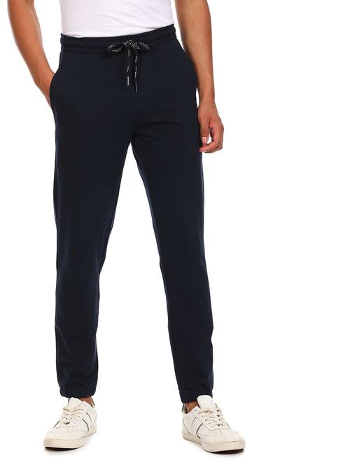 navy-blue solid joggers track pant - 18463888 - Very Small Image - 1
