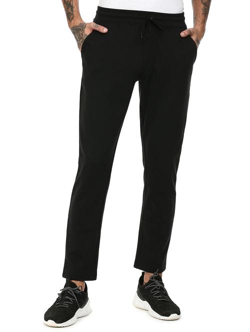 black solid full length track pant - 18463924 - Very Small Image - 1