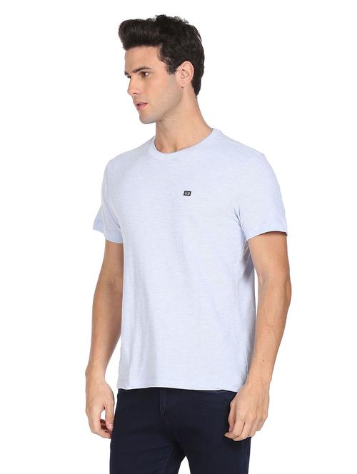 light-blue melange t-shirt - 18464289 - Very Small Image - 1