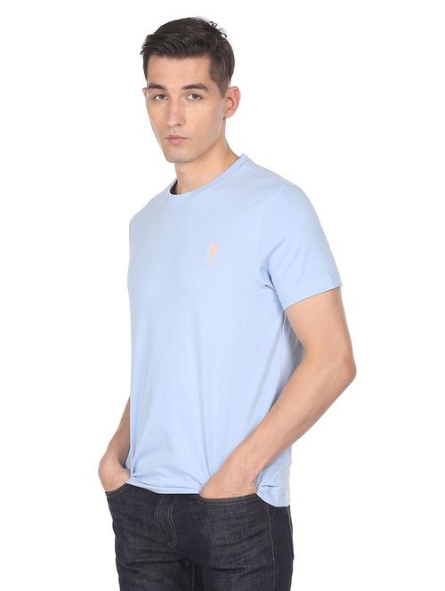 light-blue solid t-shirt - 18464296 - Very Small Image - 1
