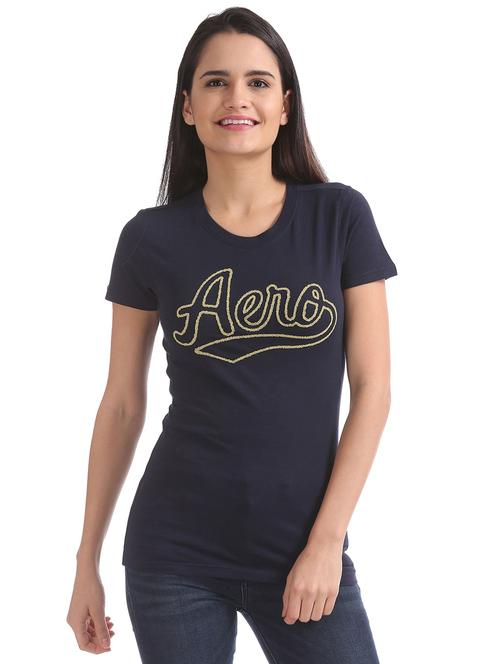 round neck graphic t-shirt  - 18464612 - Very Small Image - 1