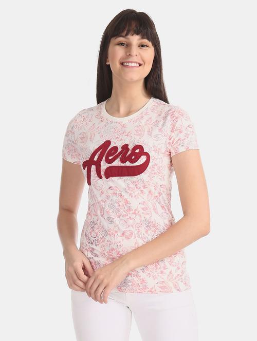 crew neck printed t-shirt  - 18464666 - Very Small Image - 1