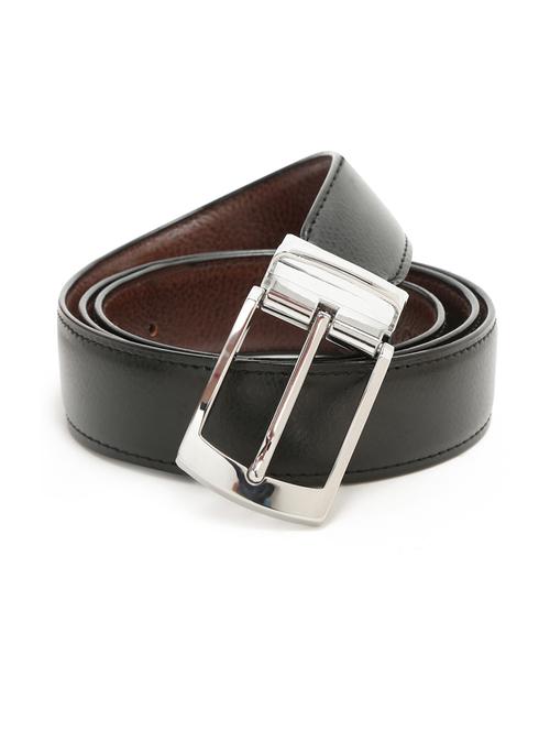 shrunk chrome leather belt - 18465854 - Very Small Image - 1