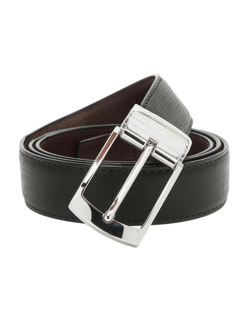 stripe chrome leather belt - 18465863 - Very Small Image - 1