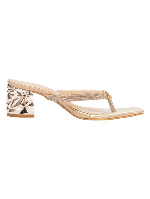 peach embellished toe separator sandal - 18465940 - Very Small Image - 1