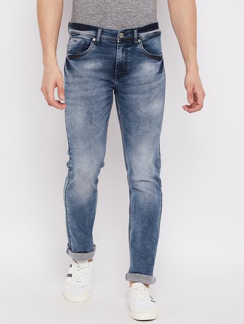 blue navy-blue distressed denim jean - 18466045 - Very Small Image - 1